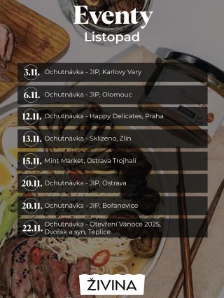 Kde nás potkáte v listopadu? Tady! A už teď se těšíme. 🌱